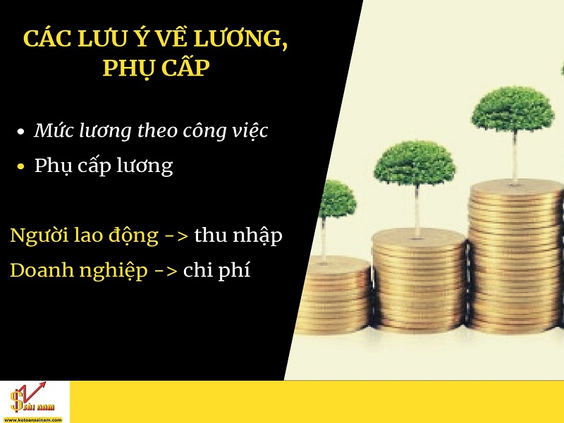 MỘT SỐ KHOẢN MỤC VỀ LƯƠNG, PHỤ CẤP CẦN LƯU Ý