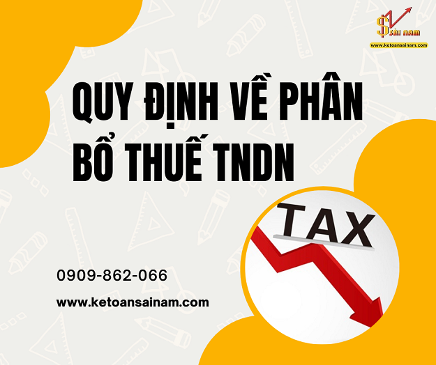 PHÂN BỔ THUẾ THU NHẬP DOANH NGHIỆP