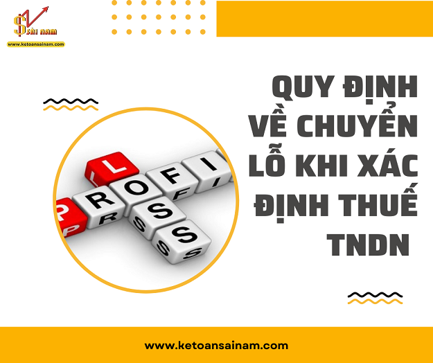 QUY ĐỊNH VỀ CHUYỂN LỖ KHI TÍNH THUẾ TNDN