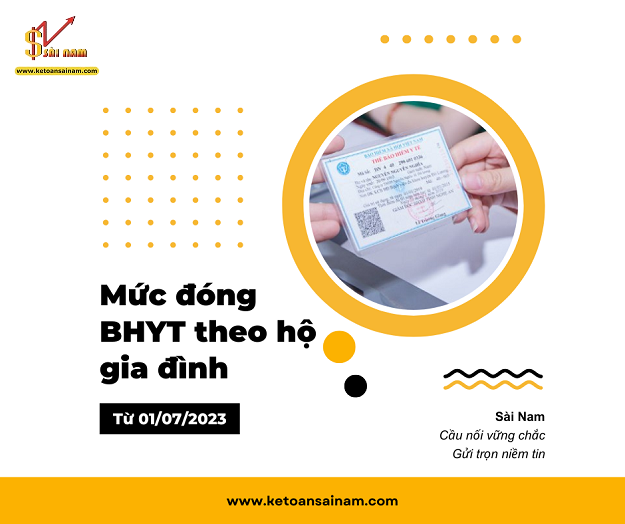 TĂNG MỨC ĐÓNG BHYT THEO HỘ GIA ĐÌNH TỪ 01/07/2023