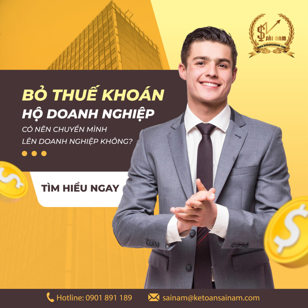 📍BỎ THUẾ KHOÁN, HỘ KINH DOANH CÓ NÊN CHUYỂN MÌNH LÊN DOANH NGHIỆP KHÔNG ❓